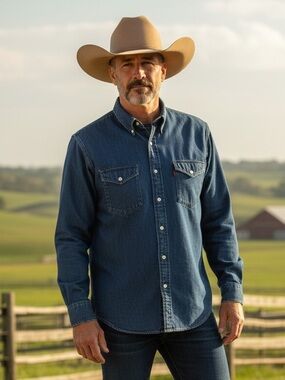 Vintage Levi’s Denim Button-Up Shirt